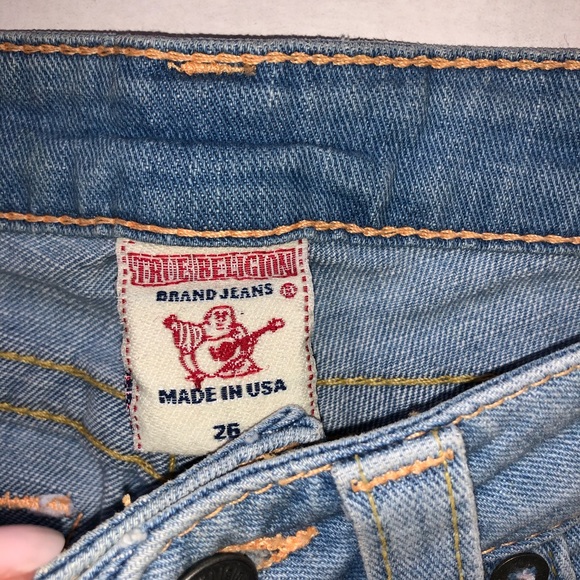 True Religion Light Wash Capri Jeans 26 - Picture 7 of 7